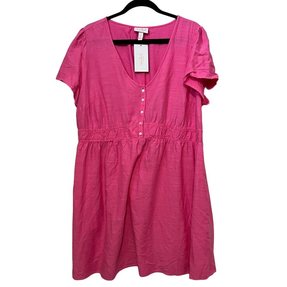 Isabel Maternity by Ingrid & Isabel Pink Woven Mini Maternity Dress - XXL - NWT